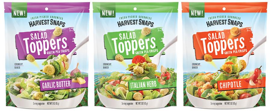 Harvest Snaps Salad Toppers Green Pea Crisps